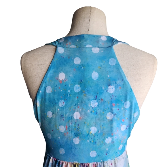 Leoma Lovegrove Bicycle Print "Art to Wear" Dress Size Small - Picture 9 of 16